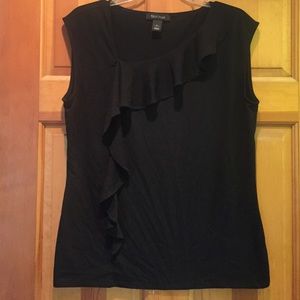 White House black market ruffle top