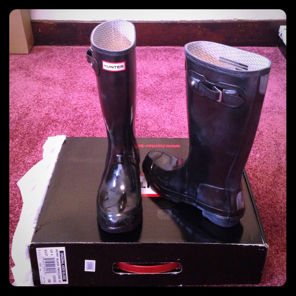Hunter Boots. Size 7. Black.