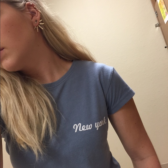 Brandy Melville NY Crop Tee