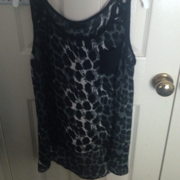 Leopard Print Tank Top with Pocket