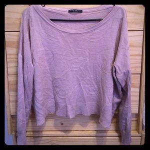 Brandy Melville Crop Skull Sweater