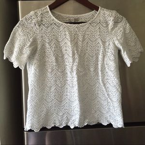 Broadway & Broom lace top, sz XS