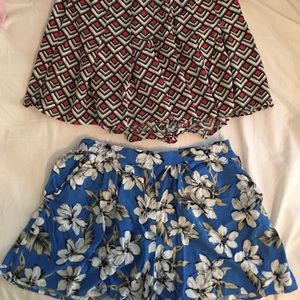 Two patterned shorts from Hollister
