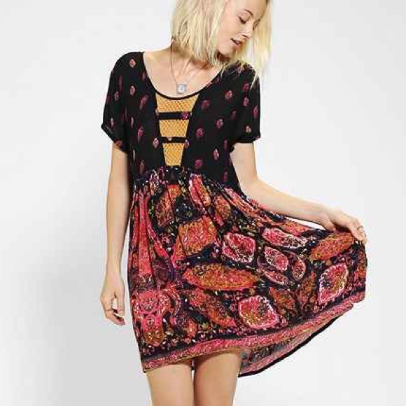 Minkpink Multicolor Baby Doll Dress