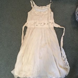 Beautiful Anthro Lapis dress crochet midi length