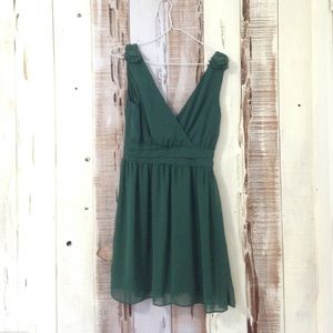 Emerald Chiffon Dress