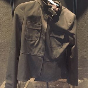 Black military-inspired blazer