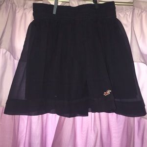 Navy Flowy Skirt