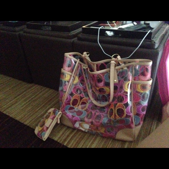 Coach beach bag