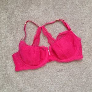 Cacique Hot Pink Racer Back Bra