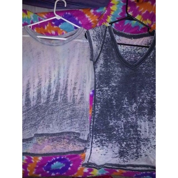 Target  Tops - 2 burnout grunge-y shirts