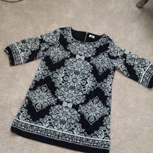 Black/white Shift Style Dress