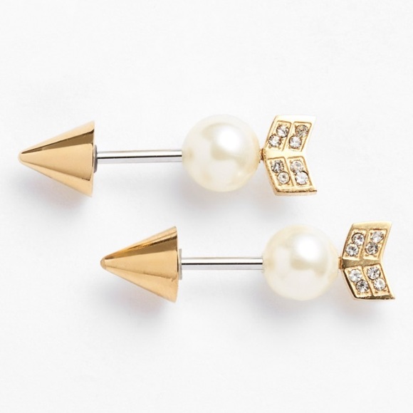Rebecca Minkoff Jewelry - 33% OFF! REBECCA MINKOFF Gold Arrow Stud Earrings