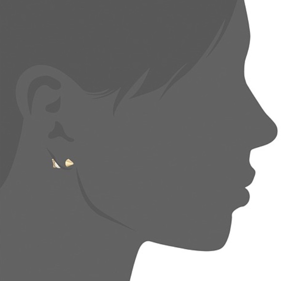 33% OFF! REBECCA MINKOFF Gold Arrow Stud Earrings - Picture 3 of 4