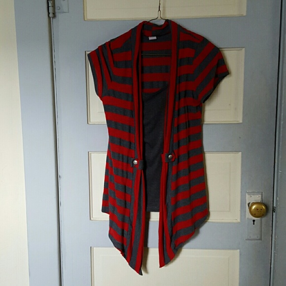 Attached tank top/cardigan