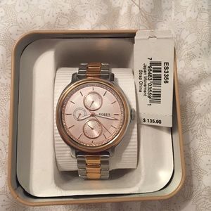 Fossil Chelsey Two Tone Watch (rose gold & silver)