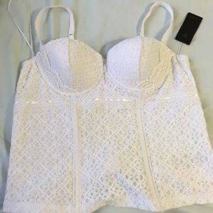 Guess Corset Top- white