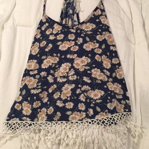 LA Hearts Floral Tank