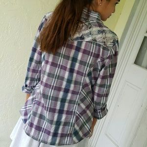 🎈🎈 Host Pick 🎈🎈Guess Purple Plaid Flannel