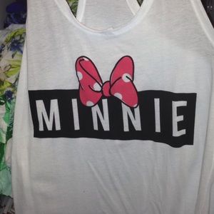 Racerback Minnie Mouse tank top