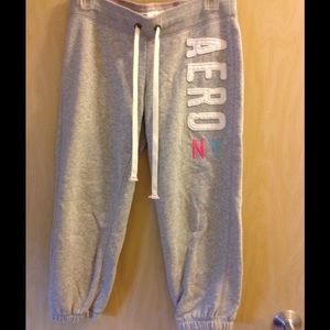 Gray Aeropostale Capri Sweatpants