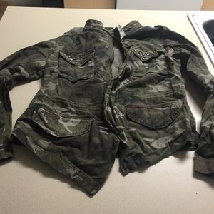 Camo jean jacket