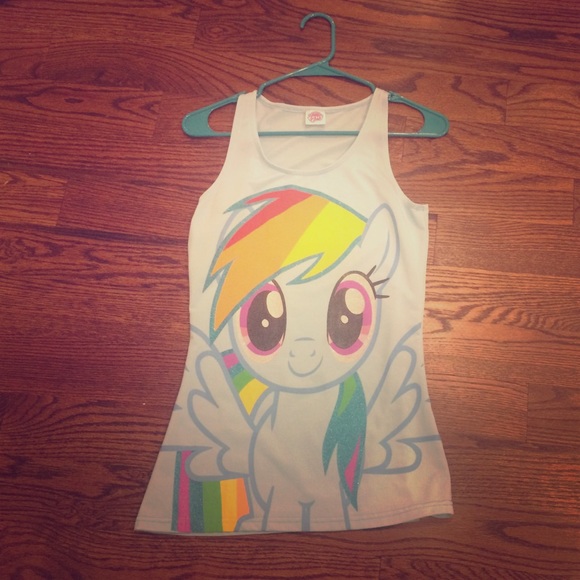 Rainbow Dash long tank top