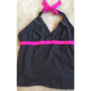 Polkadot tankini top size 8