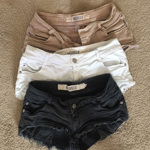 3 PAIRS brandy Melville shorts