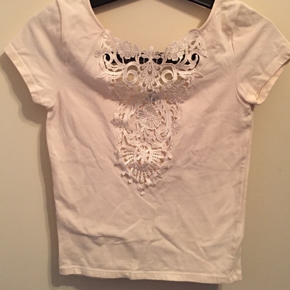 Forever21  crop top with lace detail