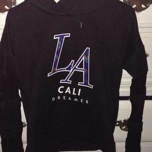 LA hooded sweatshirt