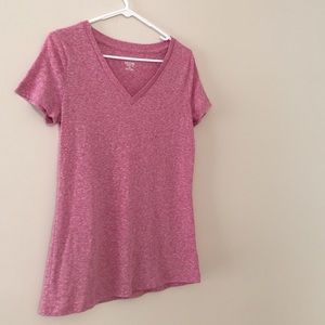 Pink and white tshirt