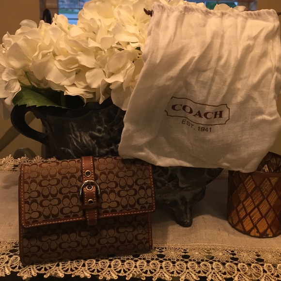 Authentic coach wallet