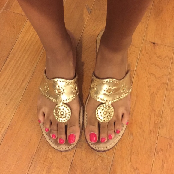 Gold jack Rogers •price lowered•