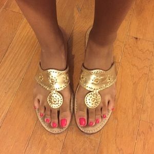 Gold jack Rogers •price lowered•