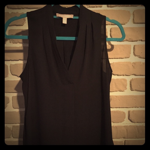 XS Petite Banana Republic Black SL Riley Top