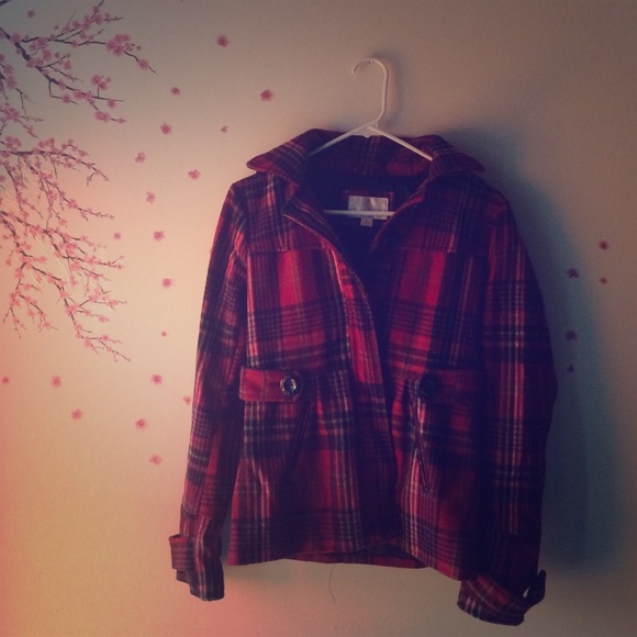 Plaid winter jacket - Picture 1 of 1