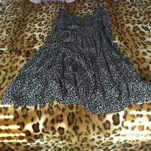 Navy Blue Flower Dress