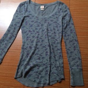 Floral print LS thermal size M