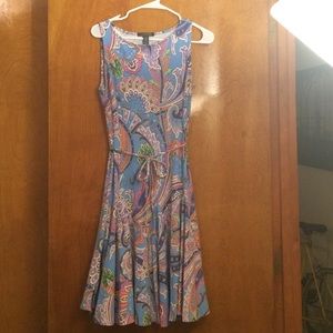 Ralph Lauren knee length paisley dress
