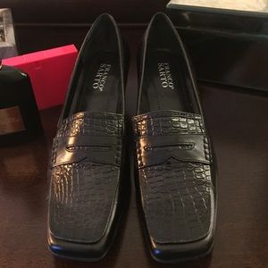 Franco Sarto kitten heel loafers