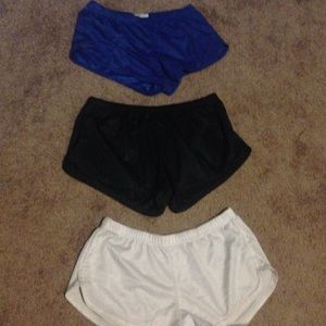 Set of 3 soffe jersey running shorts