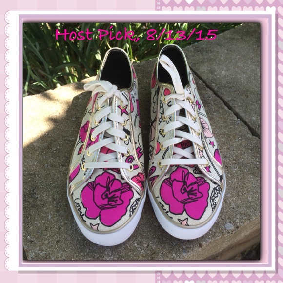 Coach Shoes - 🎉HOST PICK🎉 Coach Floral Fashion Sneakers
