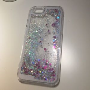 Free falling glitter iPhone 6 case