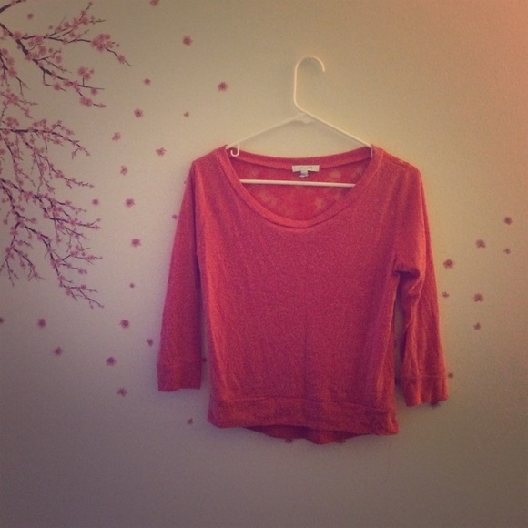 Sweater with lace back