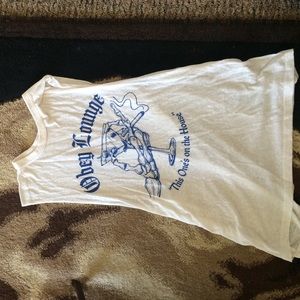 OBEY white muscle tank top size small
