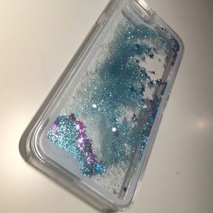 Free falling glitter iPhone 6 case