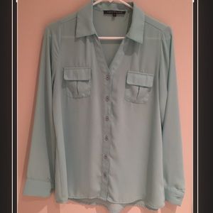 Teal long sleeved portofino