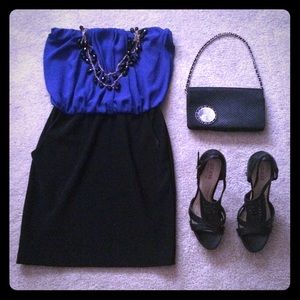 BOGO Royal Blue and Black Dress