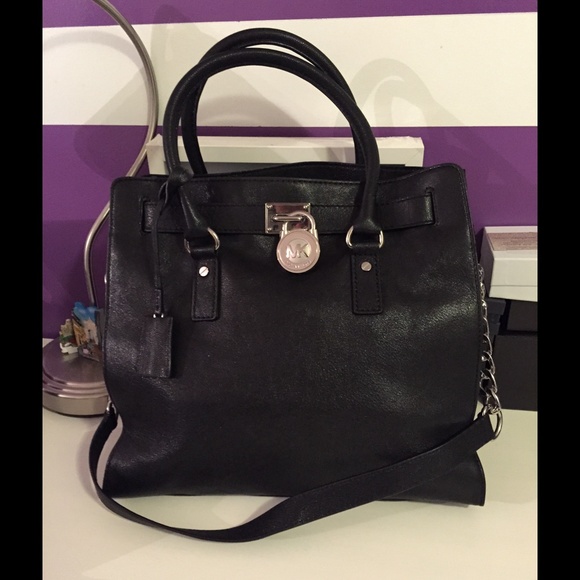 Michael Kors Large Hamilton Black Bag